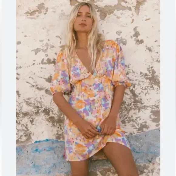 Billabong floral sundress size medium - Picture 2 of 5